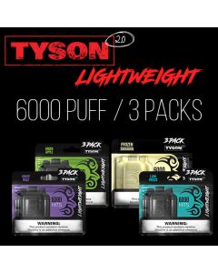 Tyson 2.0 Lightweight 3pk Disposable Vape